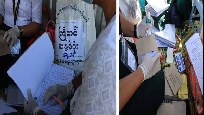 မန္တလေးခရိုင် မြို့နယ်အချို့တွင် ပီနံအိတ်များကို ကြိုတင်မဲပုံးအဖြစ်အသုံးပြုမှု မဲဆန္ဒရှင်များဝေဖန်