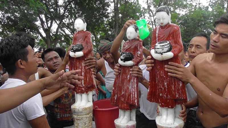 မလှိုင်တွင် ရှေးဟောင်းရဟန္တာရုပ်ပွားတော် ၃ ဆူ တွေ့ရှိ