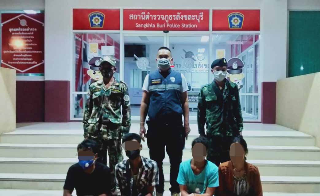 ကန်ကျနပူရီတွင် တရားမဝင် ဝင်ရောက်လာသည့် မြန်မာ ၉ ဦး ဖမ်းဆီးခံရ  