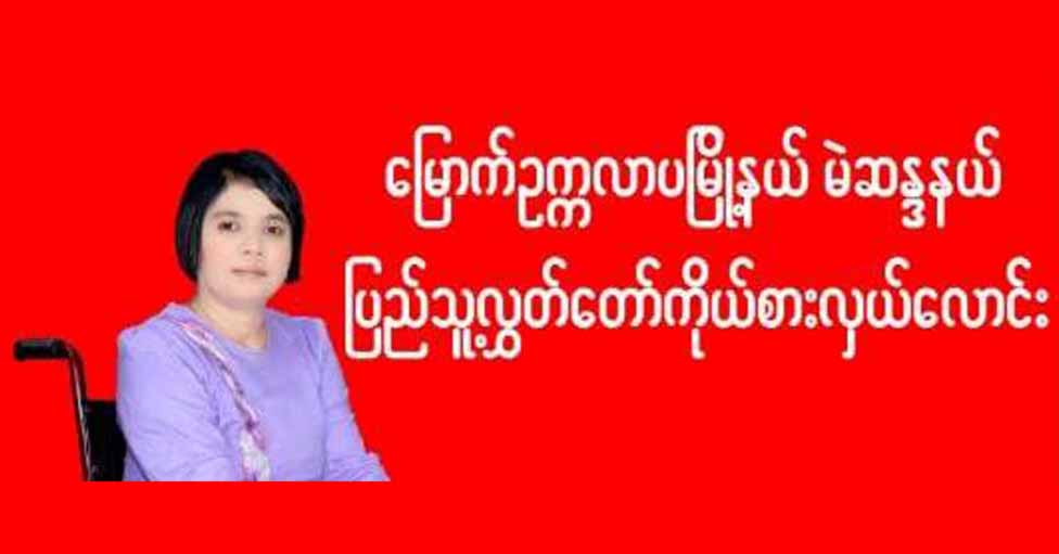 ၂၀၂၀ ရွေးကောက်ပွဲကနေ ပထမဆုံးသော မသန်စွမ်းအမျိုးသမီးအမတ်ထွက်ပေါ်လာမည်လား