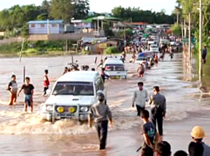 ႐ွမ္းျပည္နယ္ေျမာက္ပိုင္း လားရိႈးတြင္ ေရၾကီး