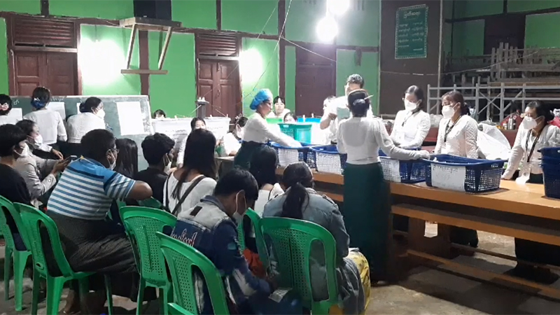 မိုးကောင်းမြို့နယ်တွင် အန်အယ်လ်ဒီပါတီ အနိုင်ရ