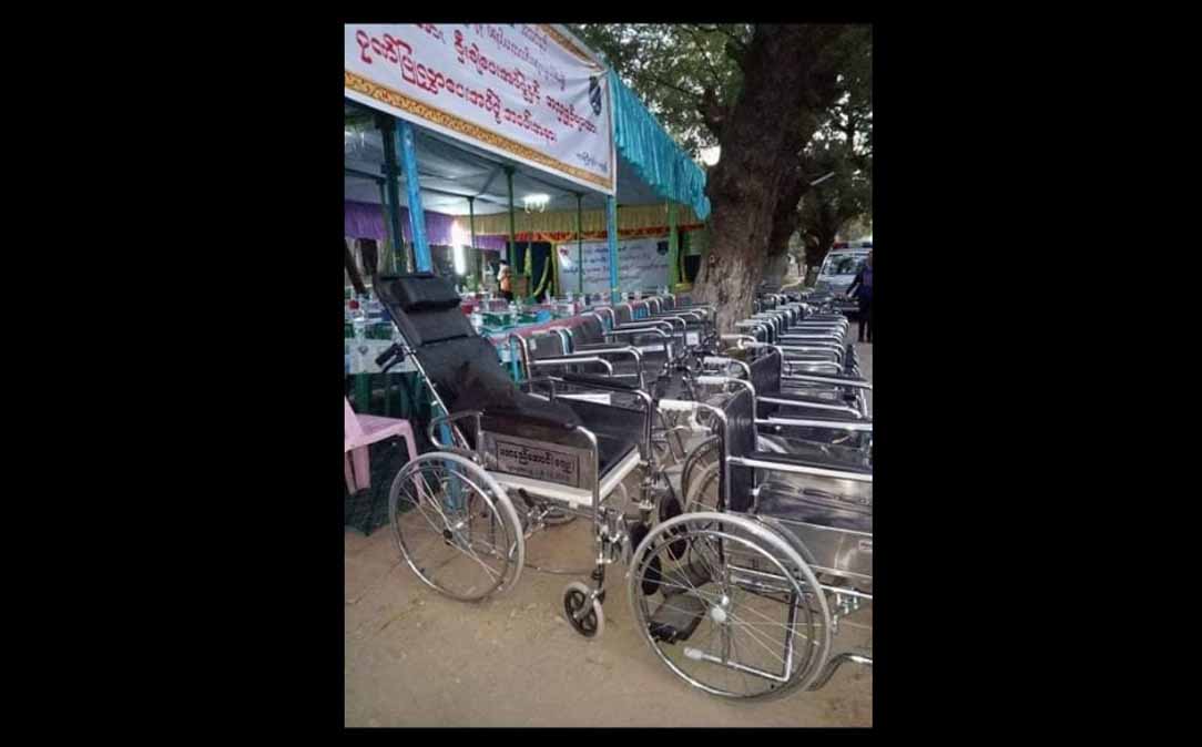 ပခုက္ကူတွင် မသန်စွမ်းနှင့်သက်ကြီးရွယ်အို ၃၀၀ ကျော်အတွက် ၀ှီးချဲနှင့်ချိုင်းထောက် အကူအညီ လိုအပ်