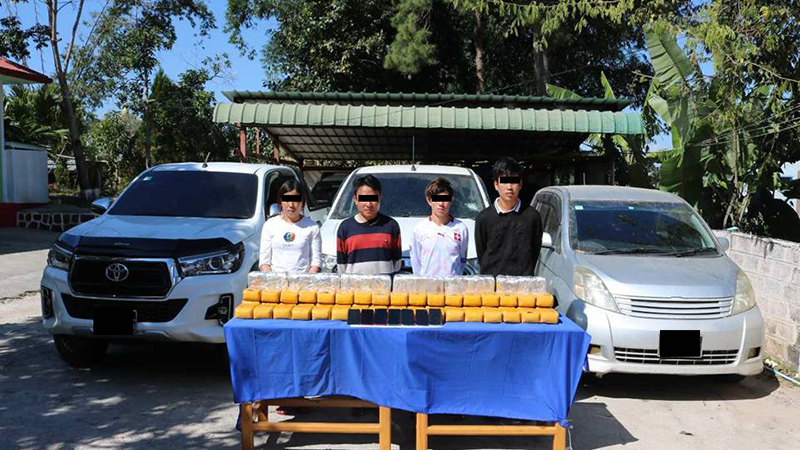 ဟိုပုံးမြို့နယ်တွင် ငွေကျပ်သိန်း ၈,ဝ၀ဝ တန်ဖိုးရှိ စိတ်ကြွရူးသွပ်ဆေးပြားများ ဖမ်းမိ