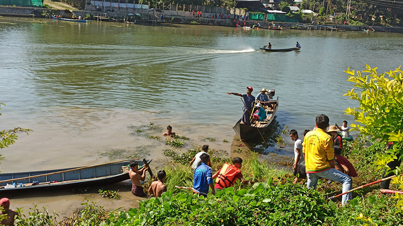 ဘီလူးချောင်း သန့်ရှင်းရေး စည်ပင်နှင့်ပရဟိတအဖွဲ့များ ပူးပေါင်းလုပ်ဆောင်