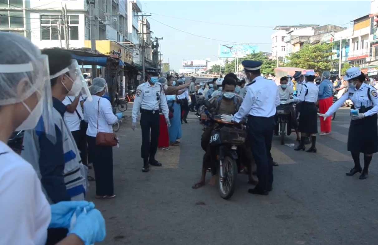 ကိုဗစ်-၁၉ ရောဂါကူးစက်မှုမြင့်တက်လာသဖြင့် ပဲခူးတွင် MASK ကမ်ပိန်းပြုလုပ် 