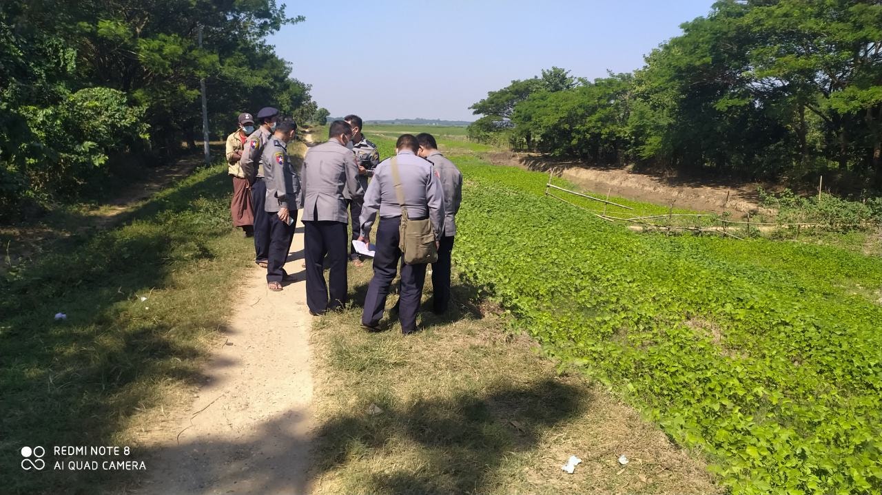 မင်းလှမြို့နယ်၌ ရဲတပ်ဖွဲ့ဝင် ၁ ဦး ကင်းလှည့်စဉ် သေနတ်ပြုတ်ကျပြီး ကျည်ဆန်ထိမှန်သေဆုံး 