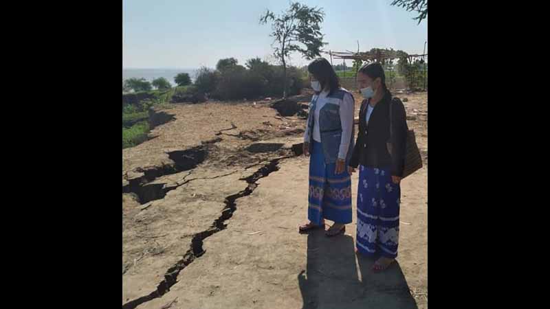 မကွေးတိုင်း၌ ၂ လအတွင်း ကမ်းပြိုဘေး ၂၈ ကြိမ်ဖြစ်ပွား၊ လူဦးရေ ၁,၁၀၀ ကျော် ဘေးသင့်