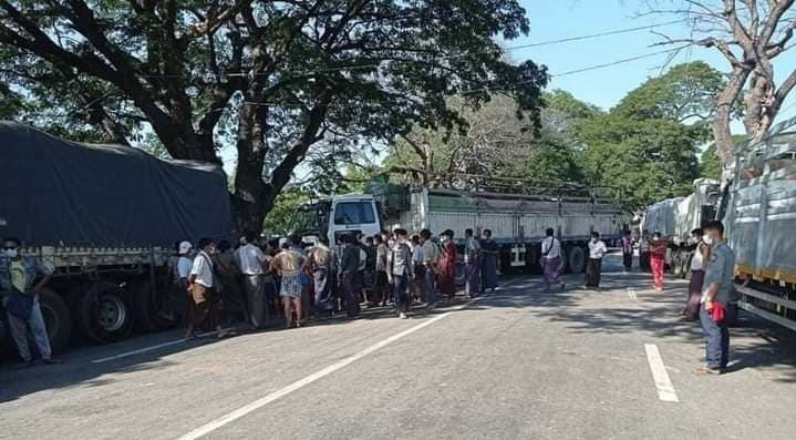ရမည်းသင်း စစ်ဆေးရေးဂိတ်၌ ရဲတပ်ဖွဲ့နှင့် ရုန်းရင်းဆန်ခတ်ဖြစ်ခဲ့သည့် ကားသမား ဖမ်းဆီးခံရ