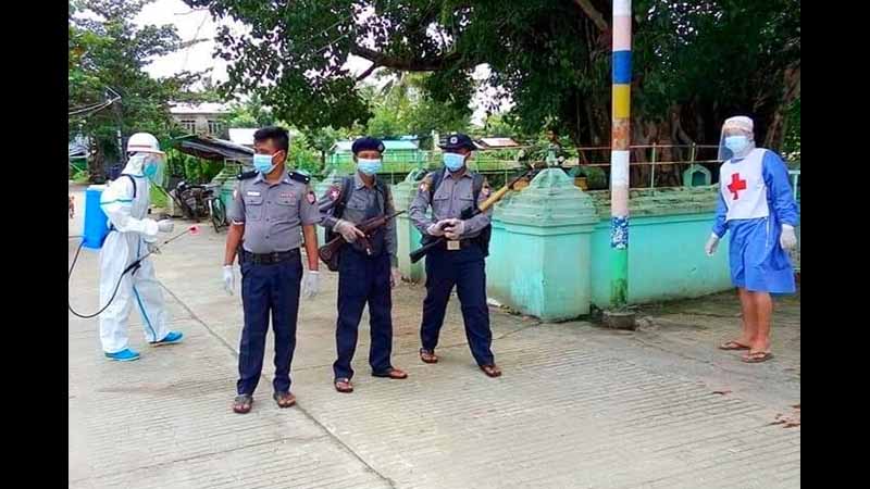ဧရာဝတီတိုင်းတွင် ရဲတပ်ဖွဲ့ဝင်များနှင့် မိသားစုဝင်အပါအဝင်  ၅၆ ဦး ကိုဗစ်-၁၉ ကူးစက်ခံရ 