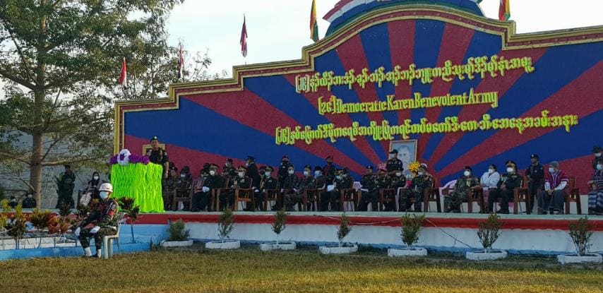 DKBA တပ်ဖွဲ့ တည်ထောင်ခြင်း ၂၆ နှစ်ပြည့် အခမ်းအနား ကျင်းပ (ဓာတ်ပုံ)