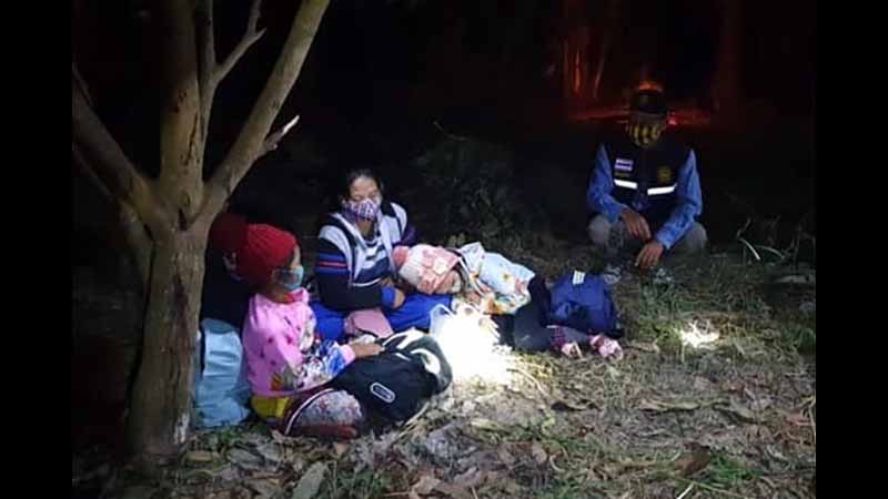 ပွဲစားအား ဘတ် ၉ ထောင်ပေးပြီး နေရပ်ပြန်မည့် မြန်မာမိသားစု တောထဲတွင် အဖမ်းခံရ 