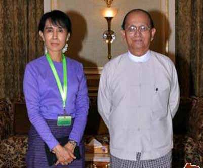 နိုင္င့ံအေရး သမၼတနွင့္ ေဒၚေအာင္ဆန္းစုၾကည္ အျမင္ခ်င္းဖလွယ္
