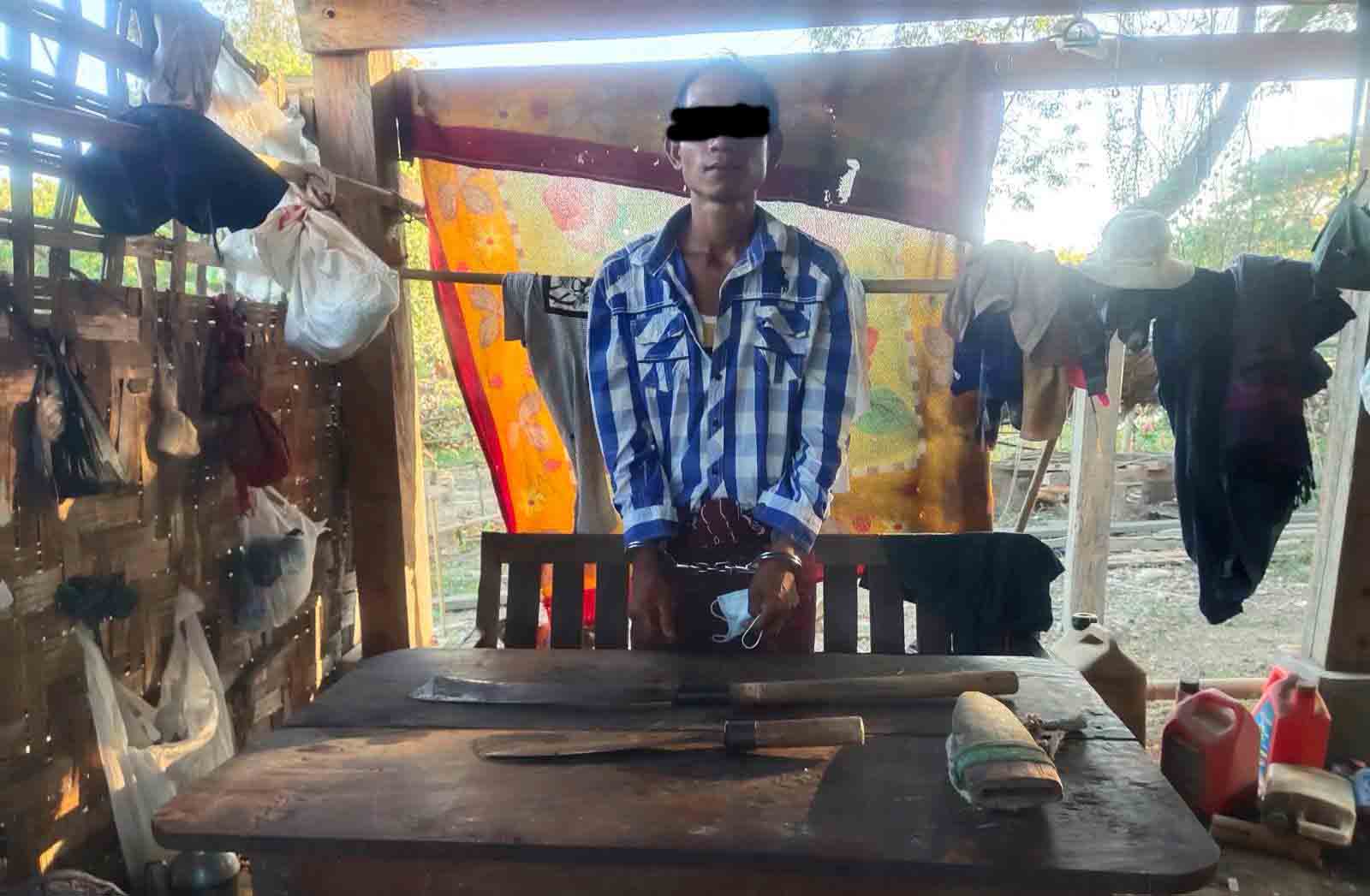 လက်ပံတန်းမြို့နယ်၌ ၃ လောင်းပြိုင် လူသတ်မှုကျူးလွန်သူကို အစ်ကိုဖြစ်သူက ရဲလက်အပ်နှံ