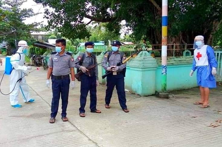 ဧရာဝတီတိုင်းတွင် ရဲတပ်ဖွဲ့ဝင်နှင့် မိသားစုဝင်အပါအဝင် ၆၃ ဦး ကိုဗစ်-၁၉ ကူးစက်ခံထားရ