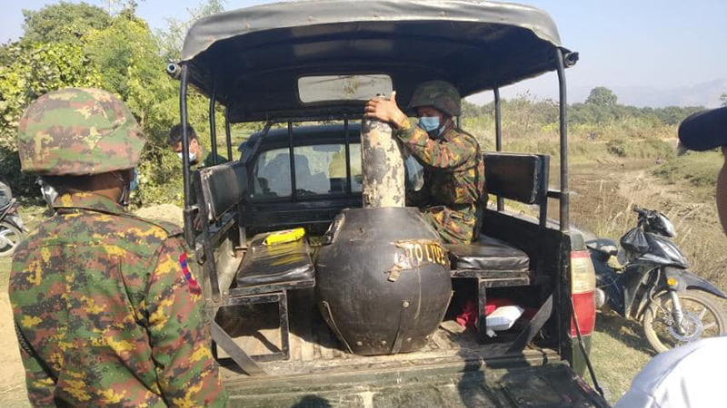 ကျောက်ဆည်တွင် တွေ့ရှိခဲ့သည့် ဗုံးသီးဟောင်းကို ဖျက်ဆီးမည်