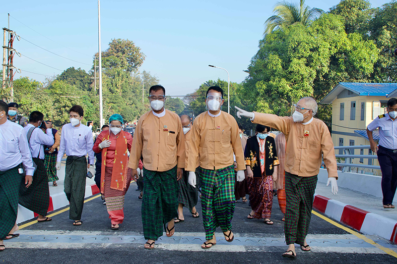 အင်းစိန် ရထားလမ်းခုံးကျော်တံတားအမှတ် ၂ ဖွင့်လှစ် (ဓာတ်ပုံ)