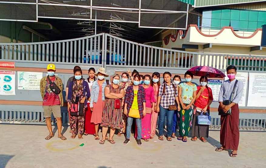 Hong Yun အထည်ချုပ်စက်ရုံလုပ်သား ၃၀၀ ကျော် နစ်နာကြေး ကျပ်သိန်း ၂၀၀၀ ကျော်ရရှိ