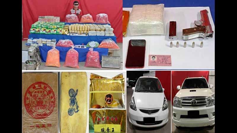 တာချီလိတ်တွင် ကျပ် ၃ ဒသမ ၂ ဘီလီယံကျော်တန်ဖိုးရှိ မူးယစ်ဆေးဝါးနှင့်လက်နက်ခဲယမ်းများ ဖမ်းမိ