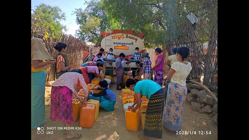 ရေစကြိုမြို့နယ် ကျေးရွာအချို့  သောက်ရေအခက်အခဲ ကြုံတွေ့