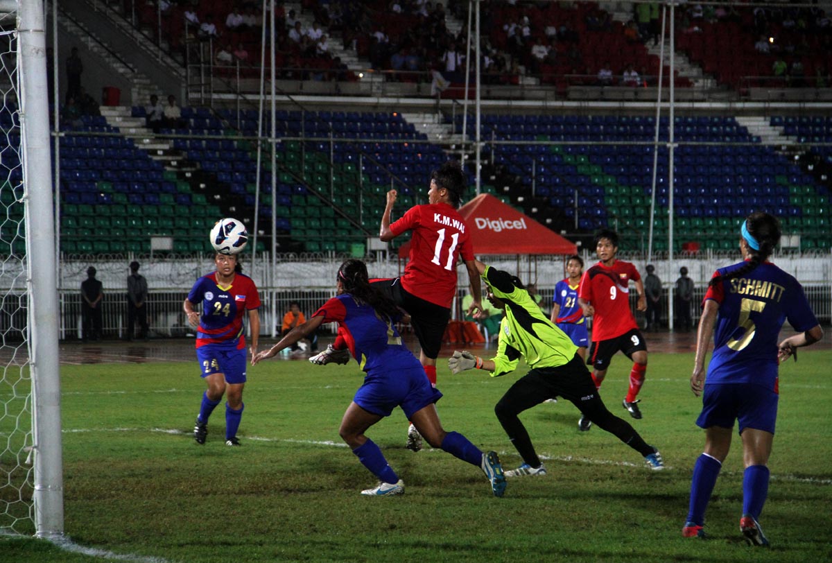ျမန္မာအမ်ိုး​သမီး​အသင္း​ ဖိလစ္ပိုင္ကို ၅-၁ဂိုး​နဲ့​နိုင္ (ဓါတ္ပံုသတင္း​)
