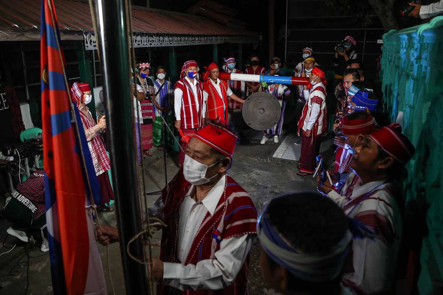 အာလိန်ငါးဆင့်ဘုရားဝင်းတွင် အကျဉ်းချုံးကျင်းပသည့် ကရင်နှစ်သစ်ကူးပွဲ (ဓာတ်ပုံ) 