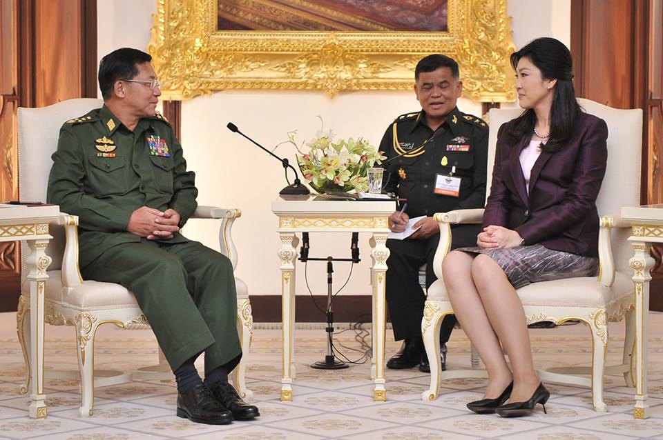 ျမန္မာကာခ်ဳပ္နွင့္ ထုိင္း၀န္ၾကီးခ်ဳပ္ ေတြ့ဆံု