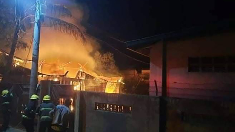 မြင်းခြံစက်မှုဇုန် ဝါကြိတ်စက်နှင့်ဆီစက်လုပ်ငန်းတွင် မီးလောင်
