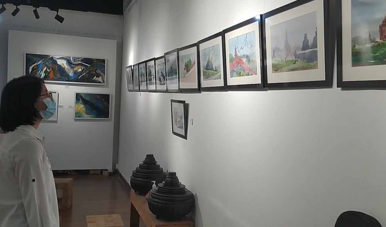 ဆရာ ၅ ဦး၏ ကပ်ဘေးကြားကအနုပညာ ART AND PANDEMIC စုပေါင်းပန်းချီပြပွဲ ပြုလုပ် 