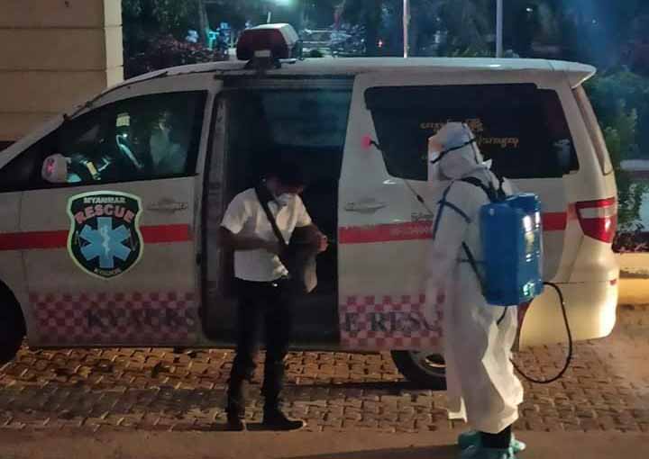  ကျောက်ဆည် ပြည်ပန်းဂိတ်တွင် ကိုဗစ်ပိုးတွေ့ယာဉ်မောင်း ၁ ဦး ထွက်ပြေး