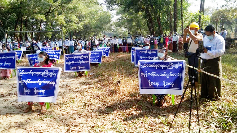 ပုသိမ်တွင် တပ်မတော်ထောက်ခံပွဲ လူစုလူဝေးဖြင့်ကျင်းပခဲ့သူများကို အရေးယူရန် တောင်းဆို