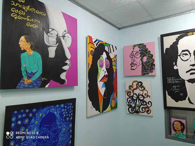 ပုဂံ ညောင်ဦးက MPP Art Gallery မှာ ပန်းချီ ဘီညို တကိုယ်တော် ပန်းချီပြပွဲ (ဓာတ်ပုံ)