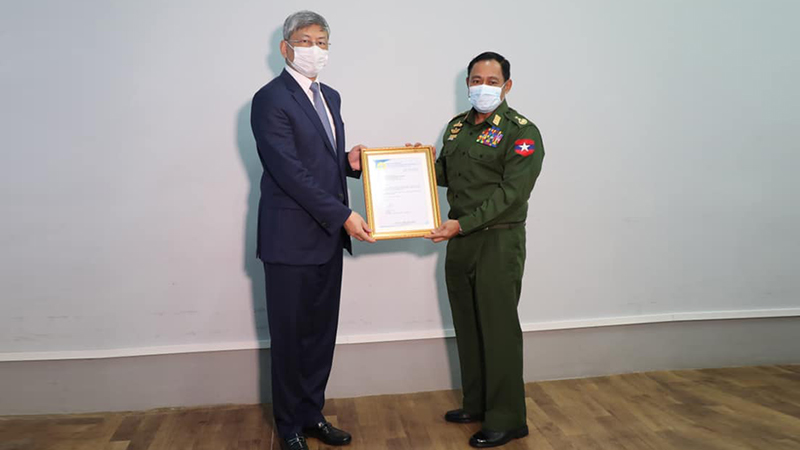 ငြိမ်းချမ်းရေးလုပ်ငန်းစဉ်အတွက် တရုတ်က JMC-U ကို ကန်ဒေါ်လာ ၃ သိန်းလှူဒါန်း