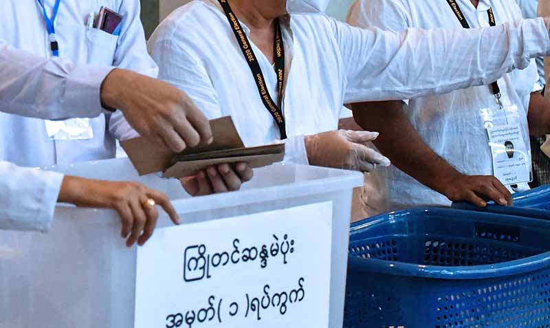 ရွေးကောက်ပွဲသစ်ပြန်ကျင်းပမည်ဟု တပ်မတော်ကြေညာ