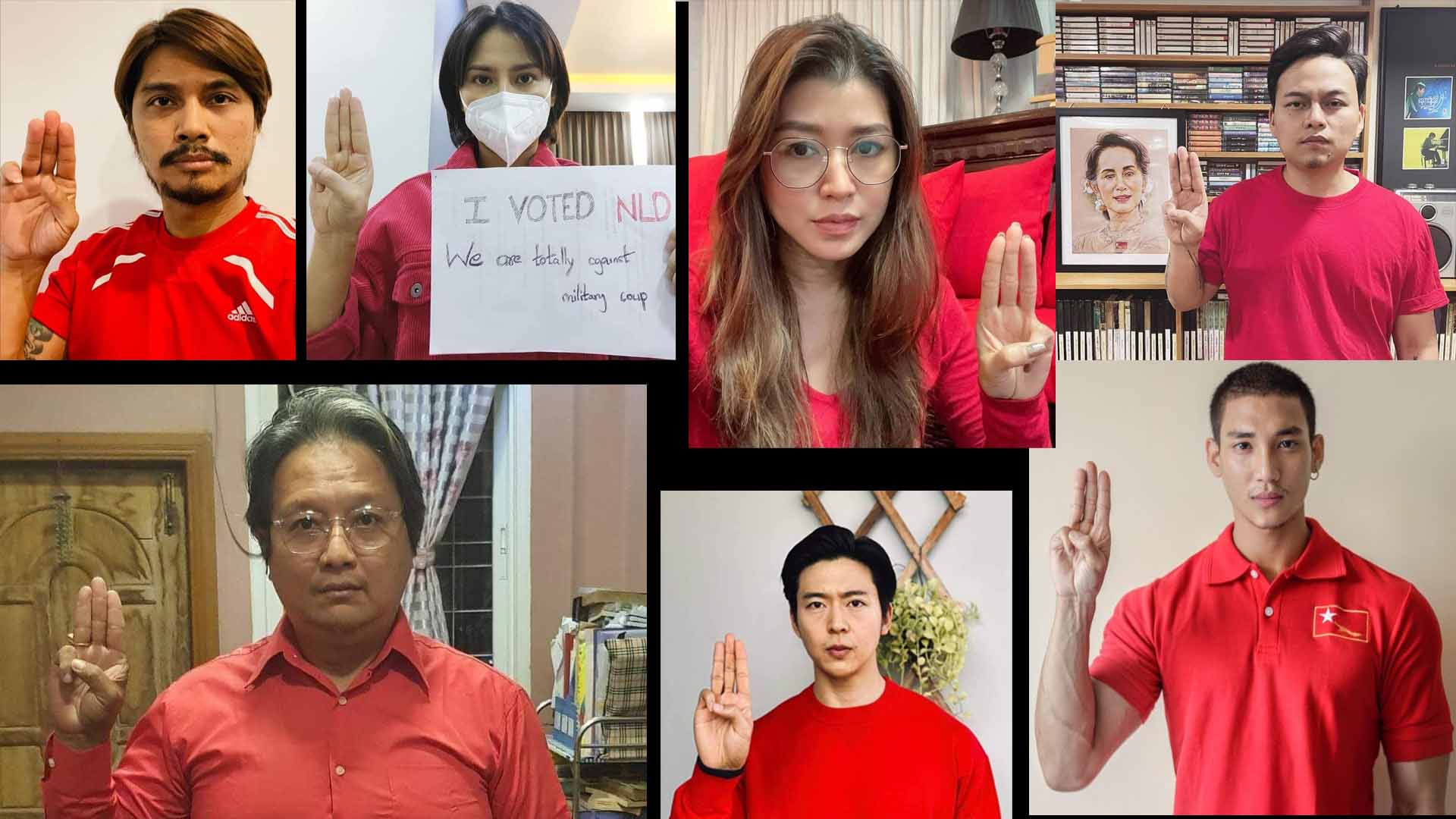 တရားမျှတမှု We Want Justice ကန်ပိန်းတွင် အနုပညာရှင်များပါဝင် ဆန္ဒထုတ်ဖော် (ဓာတ်ပုံ)