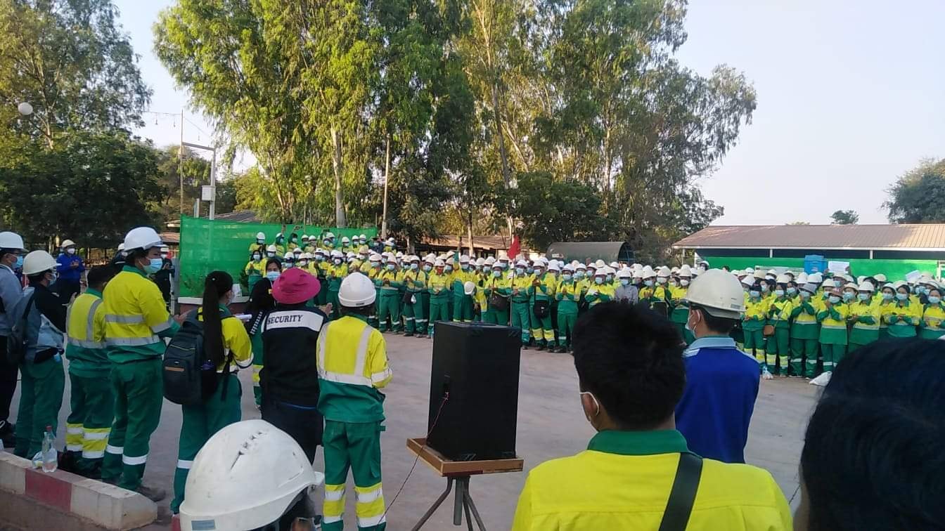 မြန်မာ-ယန်စီ အလုပ်သမားများ ဒုတိယမြောက်နေ့ ဆန္ဒထုတ်ဖော်