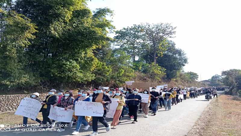 ဆန္ဒပြပွဲ ဦးဆောင်မှုစွဲချက်ဖြင့် ပူတာအိုလူငယ် ၄ ဦး အမှုဖွင့်ခံရ