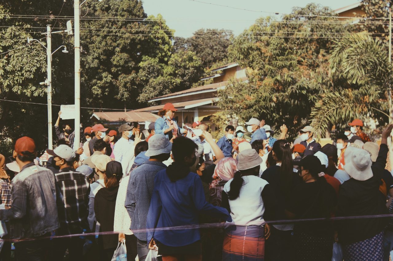 ဖြူးမြို့ ဆန္ဒပြပွဲမြင်ကွင်းများ (ဓာတ်ပုံ)