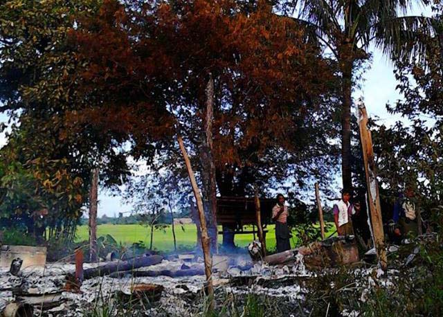 သံတြဲမီးရိႈ့မႈ အိမ္ေျခ ၁၄ လုံးေလာင္ကြ်မ္း
