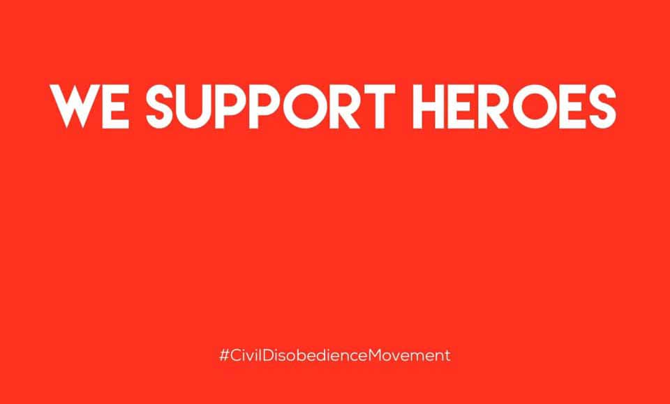 We Support Heroes အဖွဲ့တွင် ဇဏ်ခီဇနီးမောင်နှံပါဝင်လာ၊ တနိုင်ငံလုံး ကွန်ရက်ဖွဲ့ရန်ဖိတ်ခေါ်