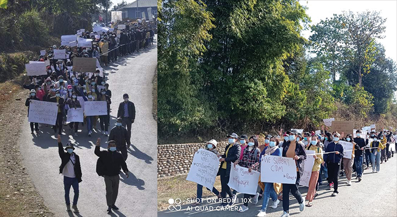 စစ်အာဏာရှင်အလိုမရှိကြောင်း ပူတာအို ဆန္ဒထုတ်ဖော်ပွဲတွင် အမှုဖွင့်ခံရသူ ၉ ဦးထိရှိလာ