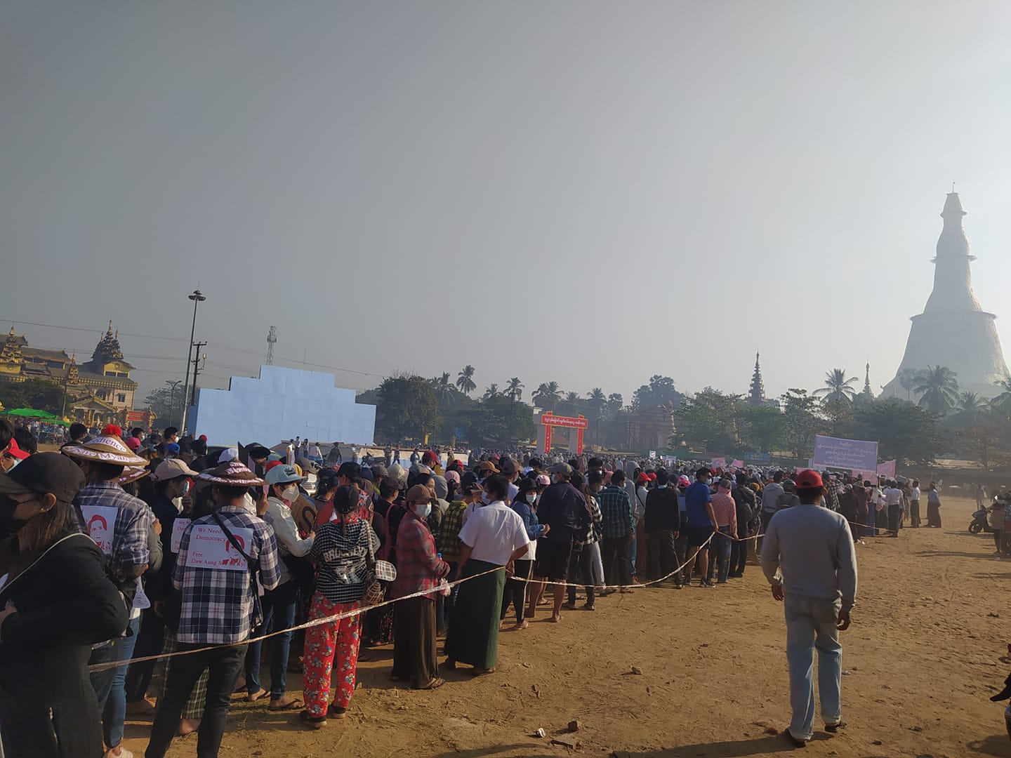 စစ်အာဏာရှင်ဆန့်ကျင်ရေး ပဲခူးအထွေထွေသပိတ်တွင် ဌာနဆိုင်ရာအားလုံးနီးပါးပါဝင်လာ