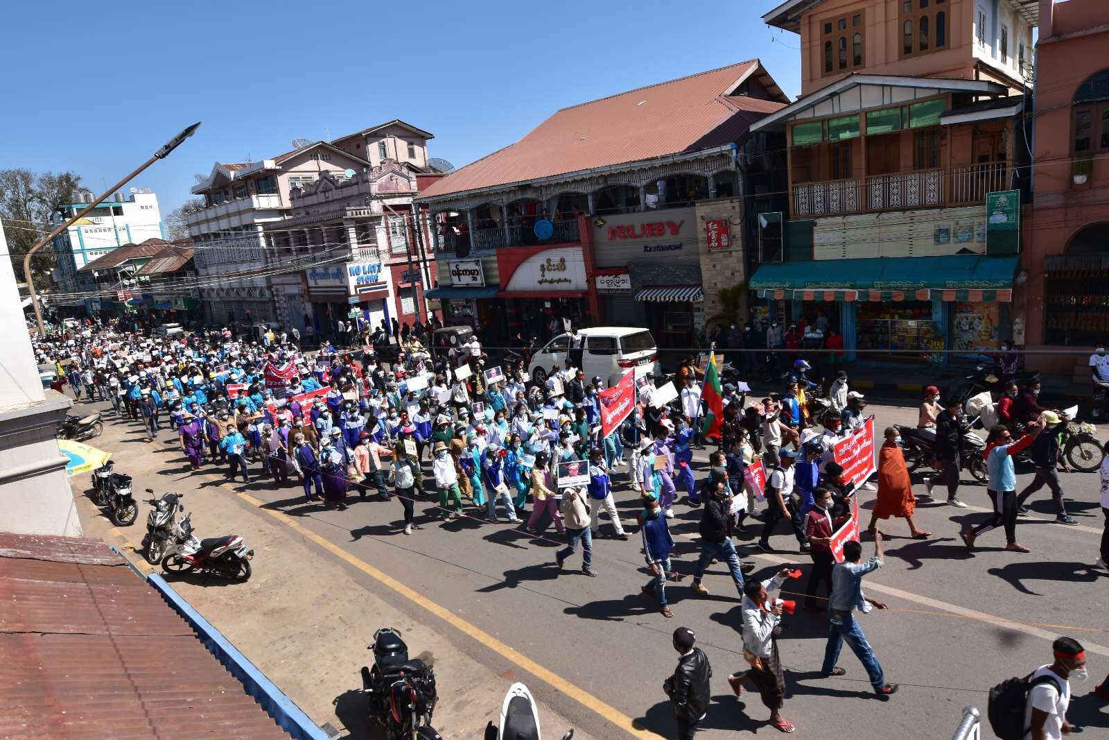 ပြင်ဦးလွင်မြို့တွင် ဆန္ဒပြပွဲ ဦးဆောင်သူအချို့ ဖမ်းဆီးခံရ
