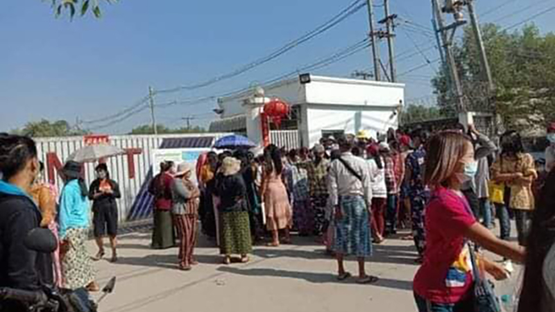 ရန်ကုန်တိုင်းအတွင်း အထည်ချုပ်စက်ရုံအချို့ ပိတ်သိမ်း