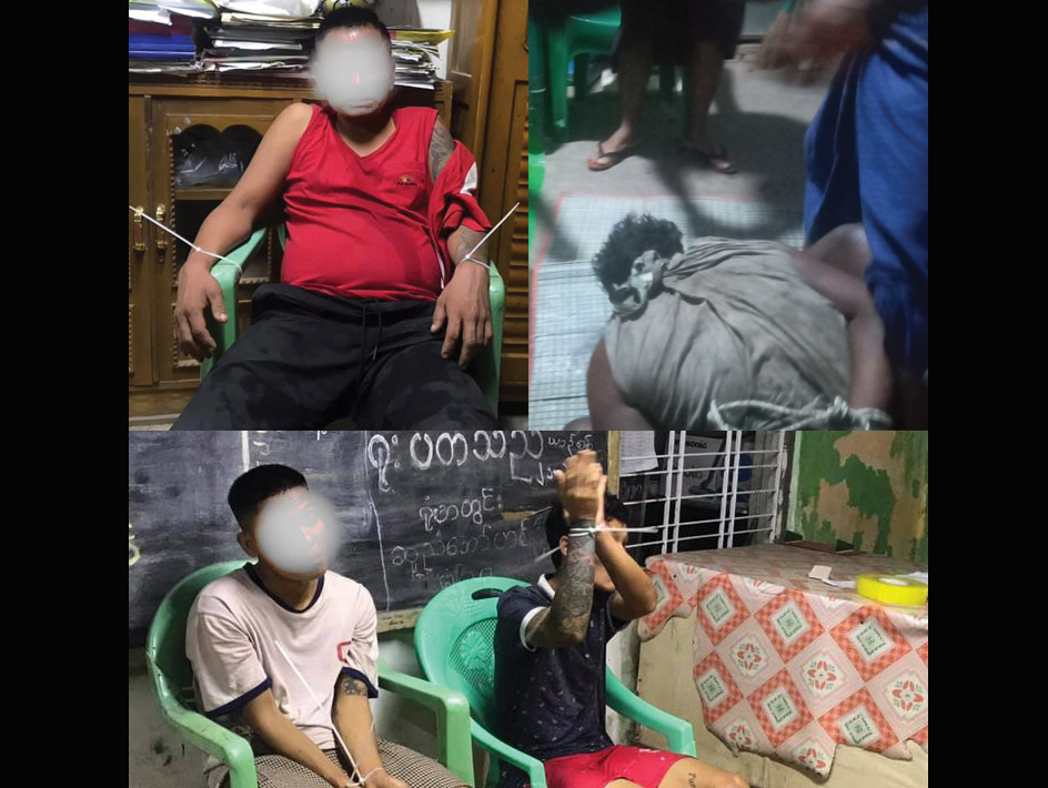 ရပ်ကွက်များအတွင်း ညအချိန်ဝင်ရောက်မှုဖြင့် ဖမ်းထားသူများကို ပြည်သူ့ဆန္ဒအရ ရဲလက်မအပ်