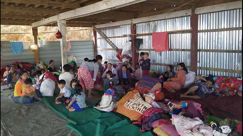 ကျောက်မဲမြို့နယ်တွင် လက်နက်ကြီးကျည် ကျရောက်ပေါက်ကွဲမှုကြောင့် ပြည်သူ ၅ ဦးသေဆုံး