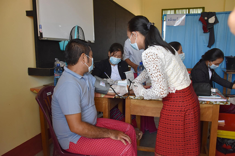 ရေးမြို့တွင် ကျန်းမာရေးဆိုင်ရာ အခက်အခဲများ ဖြေရှင်းရန် အခမဲ့ဆေးခန်းဖွင့်လှစ်