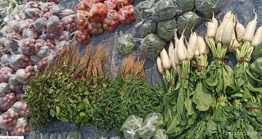 ဝက်လက်မြို့ကCDM ဝန်ထမ်းများအတွက် ကုန်စိမ်းသီးနှံနှင့် ငါးခြောက်များ ထောက်ပံ့
