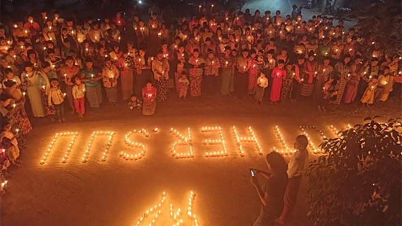 စစ်အာဏာရှင်တော်လှန်ရေးအတွင်း ကျဆုံးသွားသူများအတွက် ဆုတောင်းပွဲများပြုလုပ်