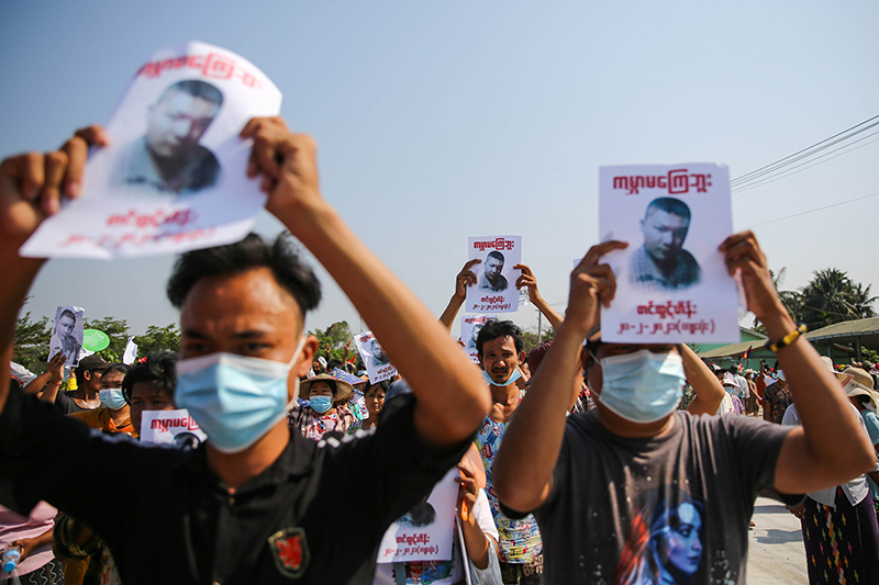 ရွှေပြည်သာတွင် ရဲတပ်ဖွဲ့က ပစ်ခတ်သတ်ဖြတ်ခဲ့သည့် ဦးတင်ထွဋ်ဟိန်း၏ ဈာပန